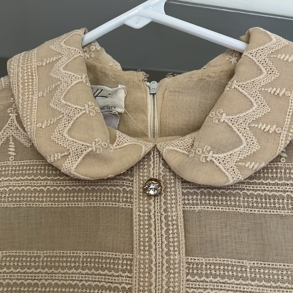 Vintage tan dress - small - Picture 2 of 5